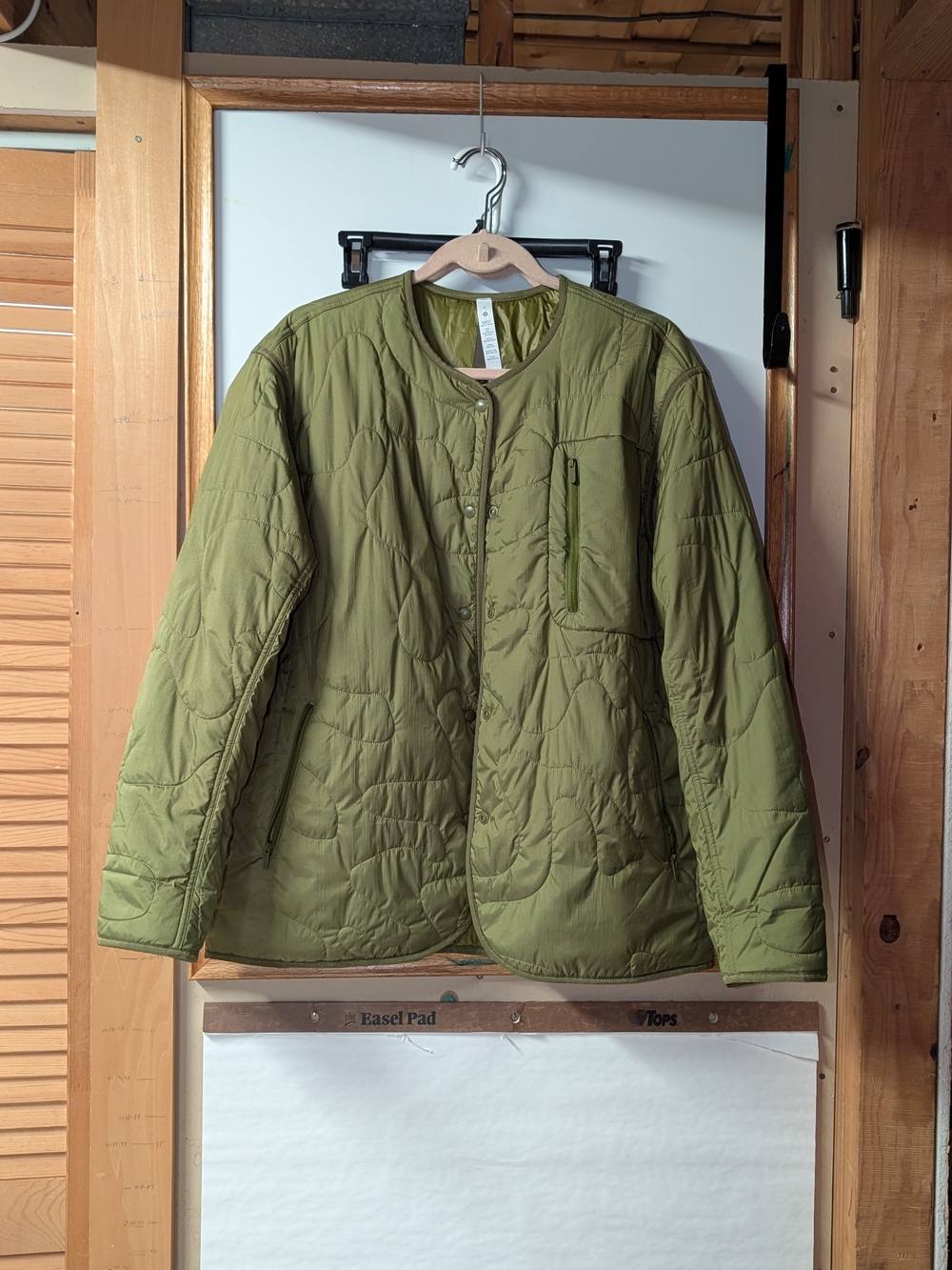 lululemon Olive Green Quilted Lightweight Jacket
